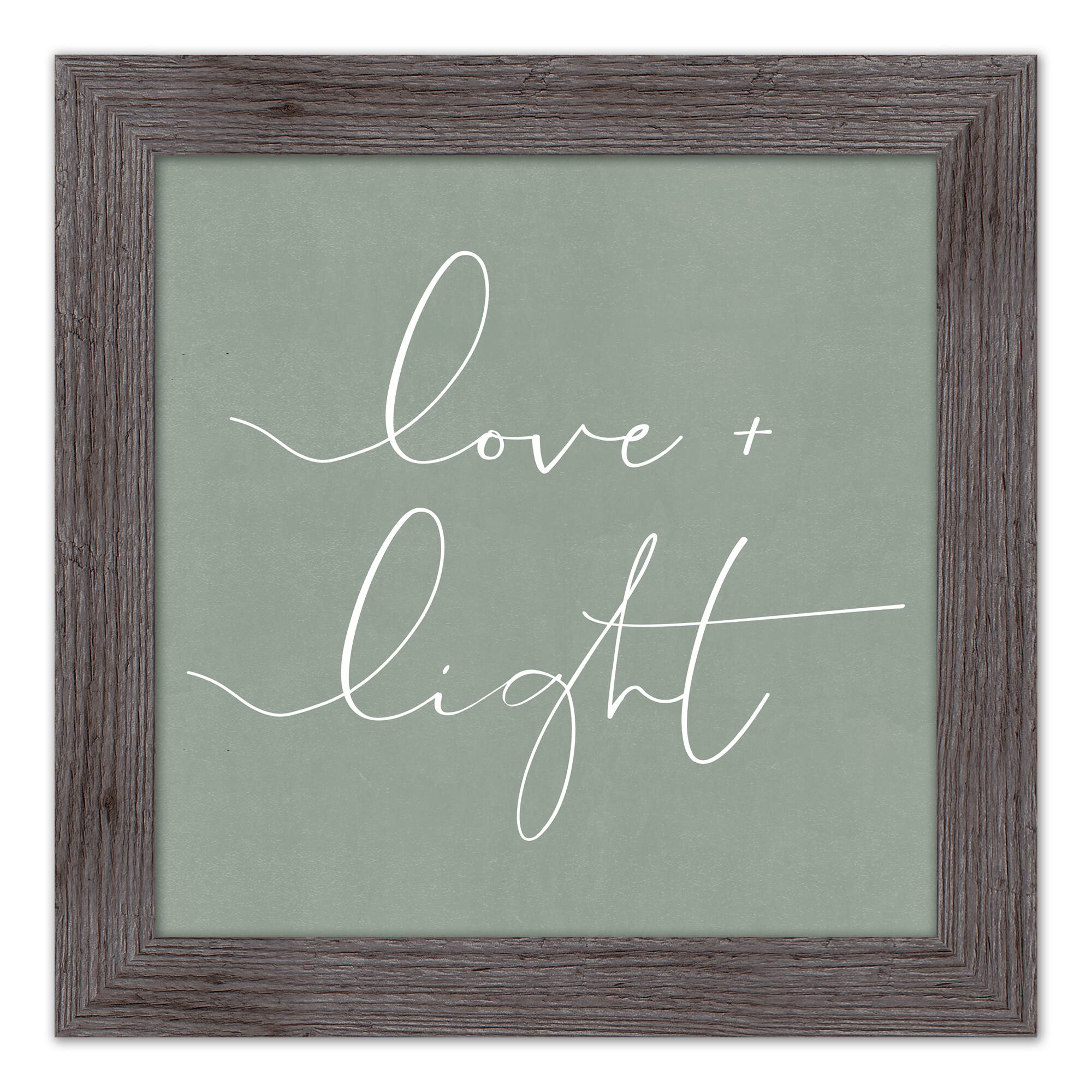 Love and Light Western Framed Print